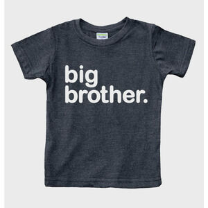 Big Brother Shirt For Toddler Boys Outfit Pregnancy Announcement Reveal Kids 3Y